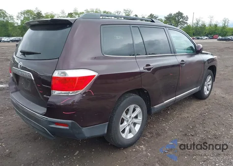 2012 Toyota Highlander Base V6/Se V6 from USA, damaged, VIN 5TDBK3EH5CS152697